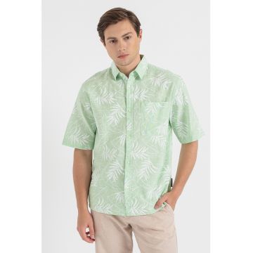 Camasa relaxed fit din amestec de in