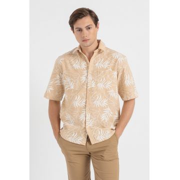 Camasa relaxed fit din amestec de in
