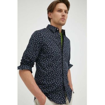 PS Paul Smith camasa barbati, culoarea albastru marin, cu guler clasic, regular