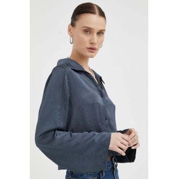 American Vintage camasa femei, cu guler clasic, regular