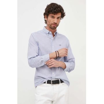 Gant camasa din bumbac barbati, cu guler button-down, slim