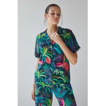 Medicine camasa femei, cu guler clasic, relaxed
