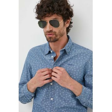 Pepe Jeans camasa din bumbac Crawston barbati, cu guler clasic, slim