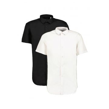Set de camasi slim fit cu maneci scurte Joe - 2 piese