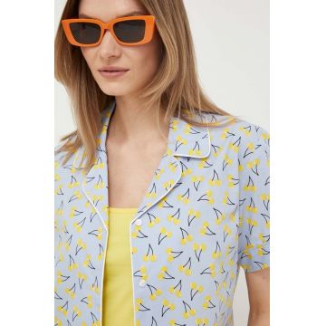 United Colors of Benetton camasa din bumbac femei, cu guler clasic, regular
