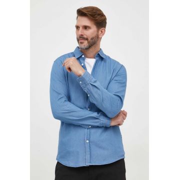 BOSS camasa din bumbac barbati, cu guler clasic, slim