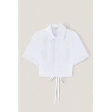 Camasa crop cu terminatie asimetrica