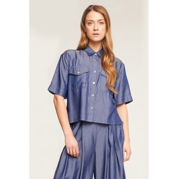 Camasa lejera de chambray din lyocell