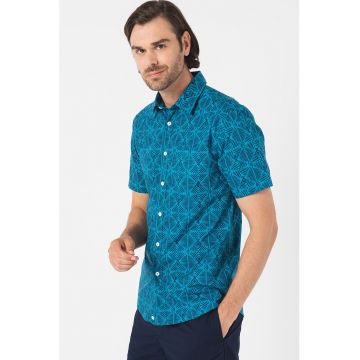 Camasa slim fit cu buzunar pe piept