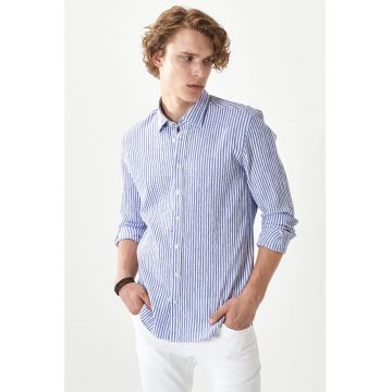 Camasa slim fit cu dungi