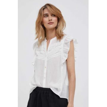 Pepe Jeans camasa femei, culoarea alb