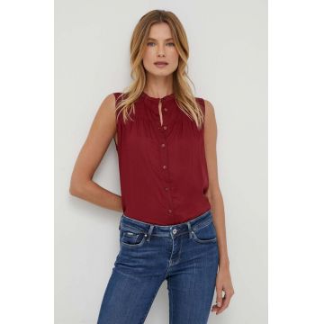 United Colors of Benetton camasa culoarea bordo