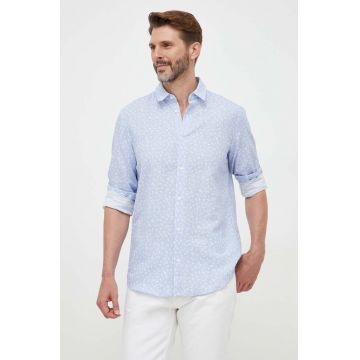 United Colors of Benetton camasa de in cu guler clasic, regular