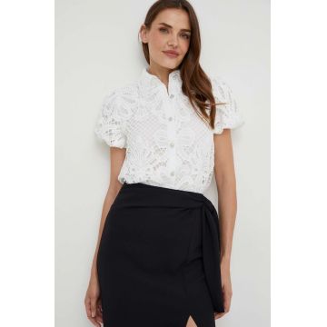 Answear Lab camasa femei, culoarea alb, cu guler clasic, regular