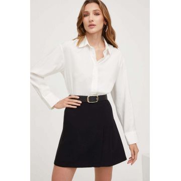 Answear Lab camasa femei, culoarea alb, cu guler clasic, relaxed