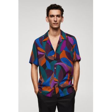 Camasa cu imprimeu geometric Poscam