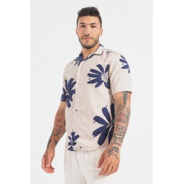 Camasa regular fit cu model floral