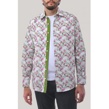 Camasa regular fit cu model floral