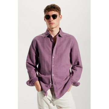 Camasa regular fit din amestec de in Calcuta