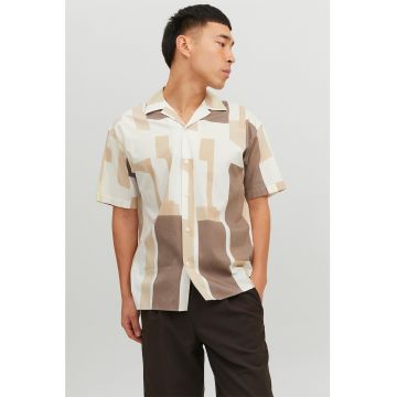 Camasa relaxed fit cu maneci scurte