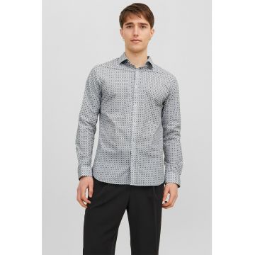 Camasa slim fit cu imprimeu
