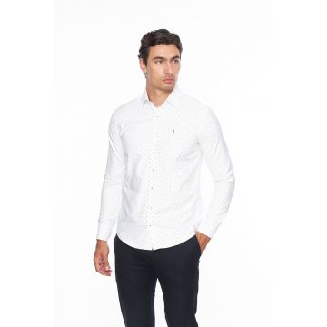 Camasa slim fit cu model