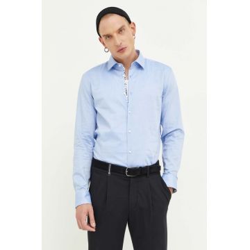 HUGO camasa din bumbac barbati, cu guler clasic, slim