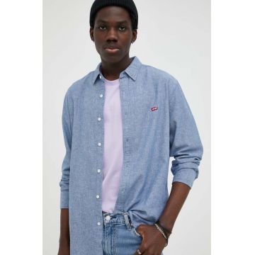 Levi's camasa din bumbac barbati, cu guler clasic, slim