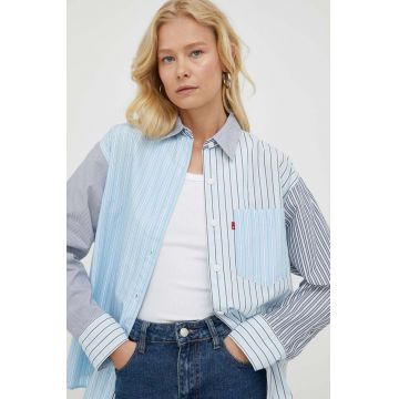 Levi's camasa din bumbac femei, cu guler clasic, relaxed