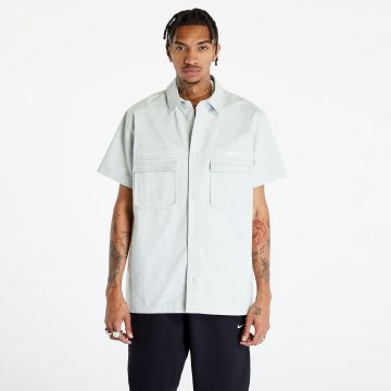 Cămașă Nike Life Woven Military Short-Sleeve Button-Down Shirt Light Silver/ White