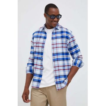 Tommy Jeans camasa din bumbac barbati, cu guler clasic, regular