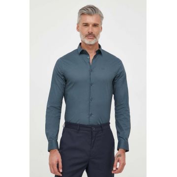 Armani Exchange camasa barbati, cu guler clasic, slim