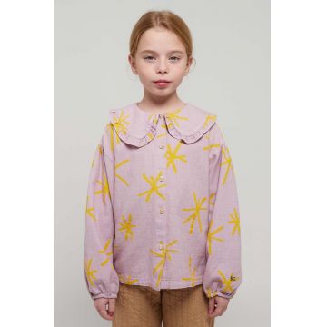 Bobo Choses camasa de bumbac pentru copii culoarea violet