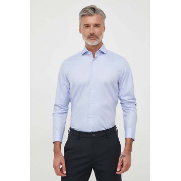 BOSS camasa barbati, cu guler italian, slim