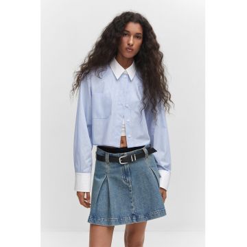 Camasa crop de bumbac Cutty