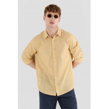 Camasa cu maneci lungi de bumbac si in Camasa cu maneci lungi de bumbac si in