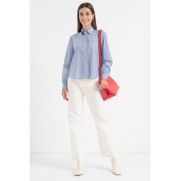 Camasa cu model geometric si dungi Babos