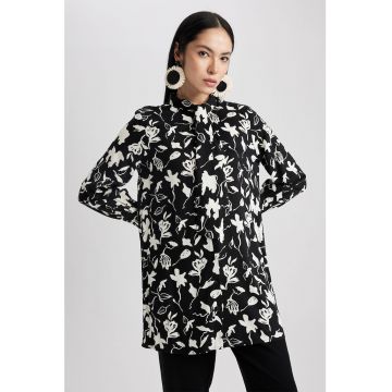 Camasa lejera cu imprimeu floral