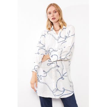 Camasa lunga cu model grafic