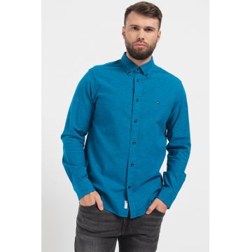 Camasa Oxford regular fit din amestec de bumbac organic