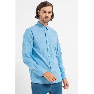Camasa Oxford regular fit din amestec de bumbac organic