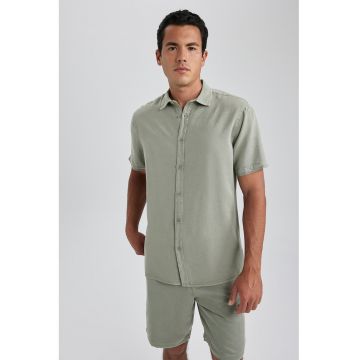 Camasa regular fit cu maneci scurte