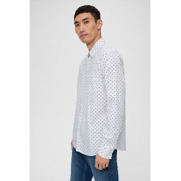 Camasa slim fit cu buzunar pe piept