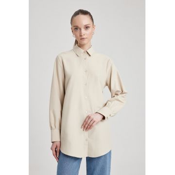 Camasa uni de poplin