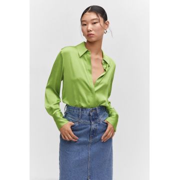 Camasa vaporoasa de satin Ideale