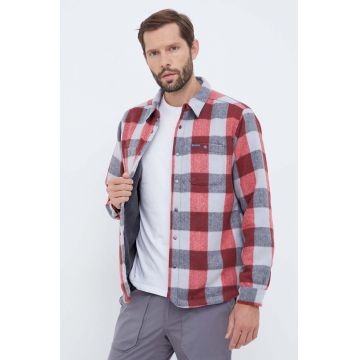 Columbia cămașă Windward II Shirt Jacket bărbați, culoarea roșu, cu guler clasic, regular 2054771
