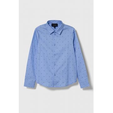 Emporio Armani camasa de bumbac pentru copii Emporio Armani camasa de bumbac pentru copii