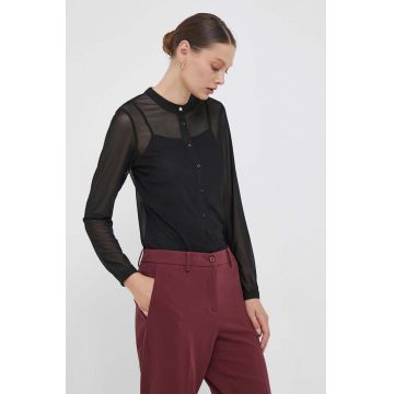Joop! camasa femei, culoarea negru, slim