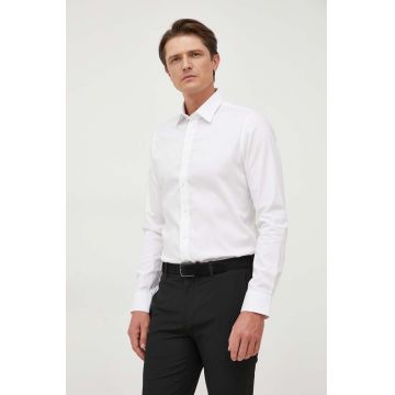 Michael Kors camasa barbati, culoarea alb, slim