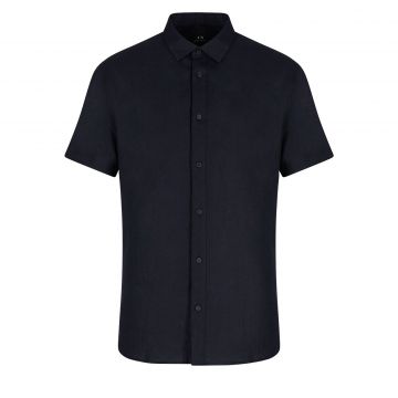 Short sleeved linen shirt m